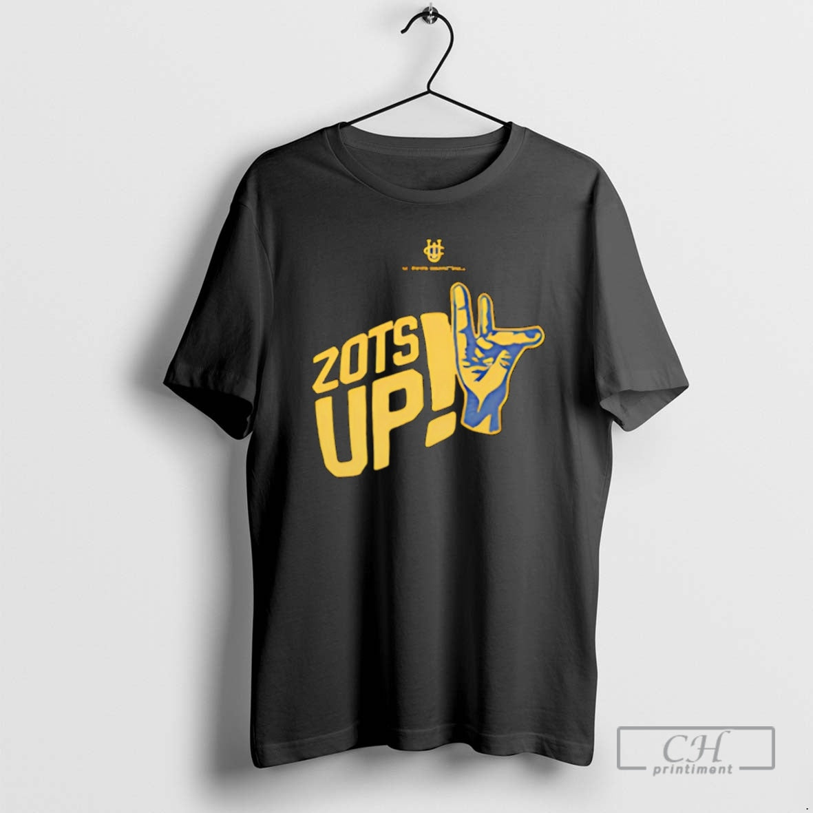 Premium Uci Mens Basketball Zots Up Hand Christmas Shirt Sweater
