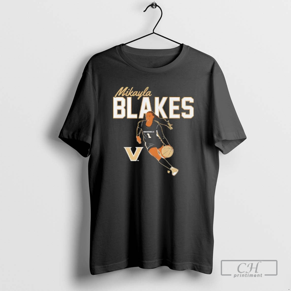 Premium Vanderbilt Basketball Mikayla Blakes Name Pose Shirt Sweater