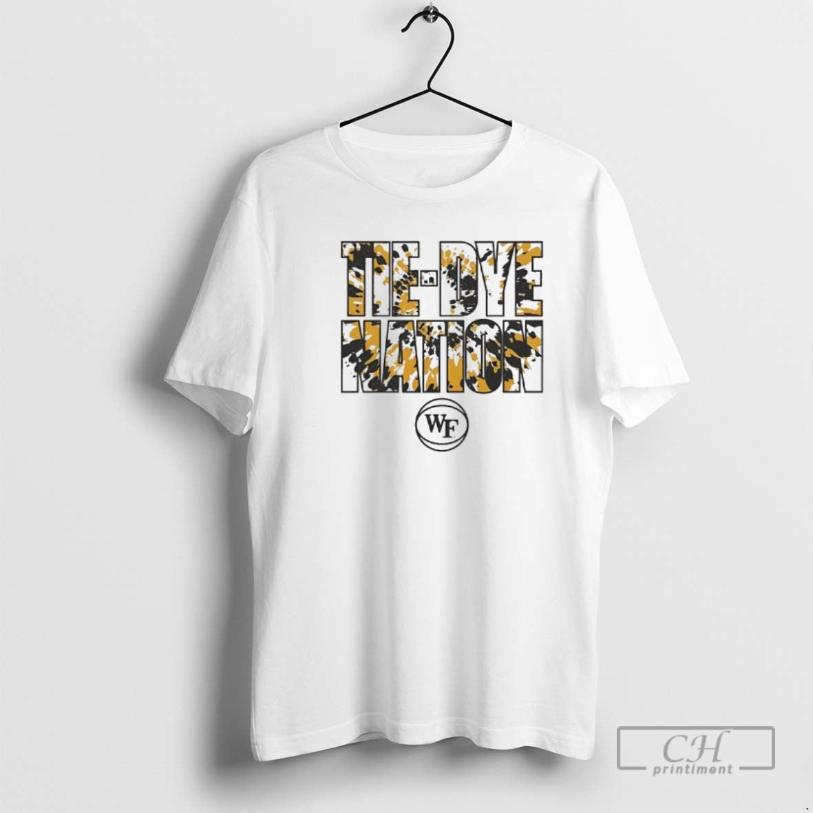 Premium Wake Forest University Basketball Tie Dye Nation %7f Shirt Sweater