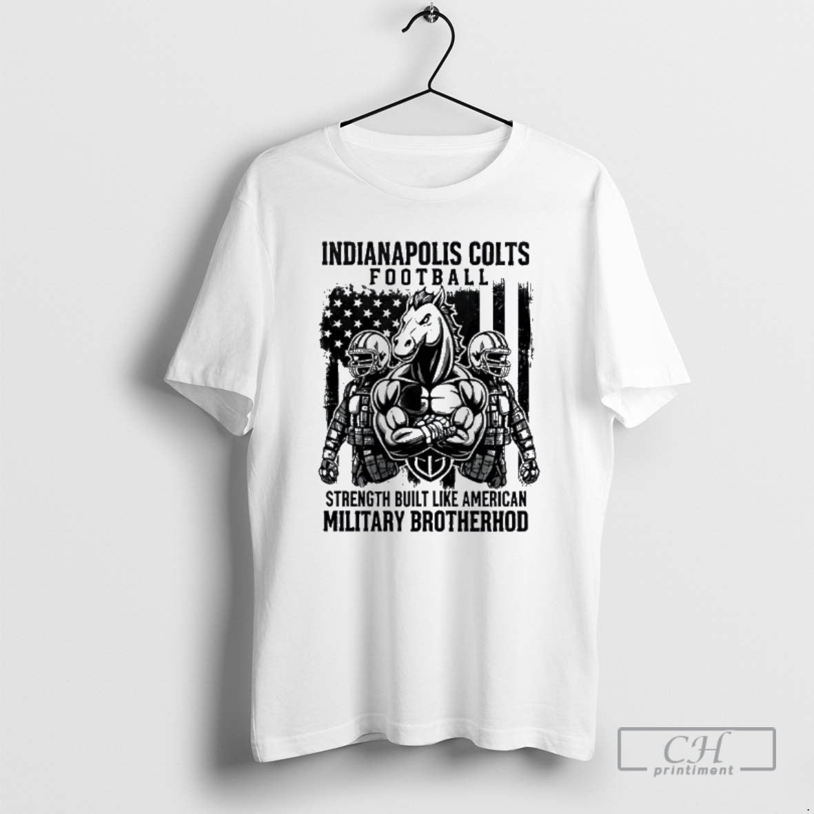 Premium Ndianapolis Colts Football Strength Built Like American Military Brotherhood Shirt Sweater