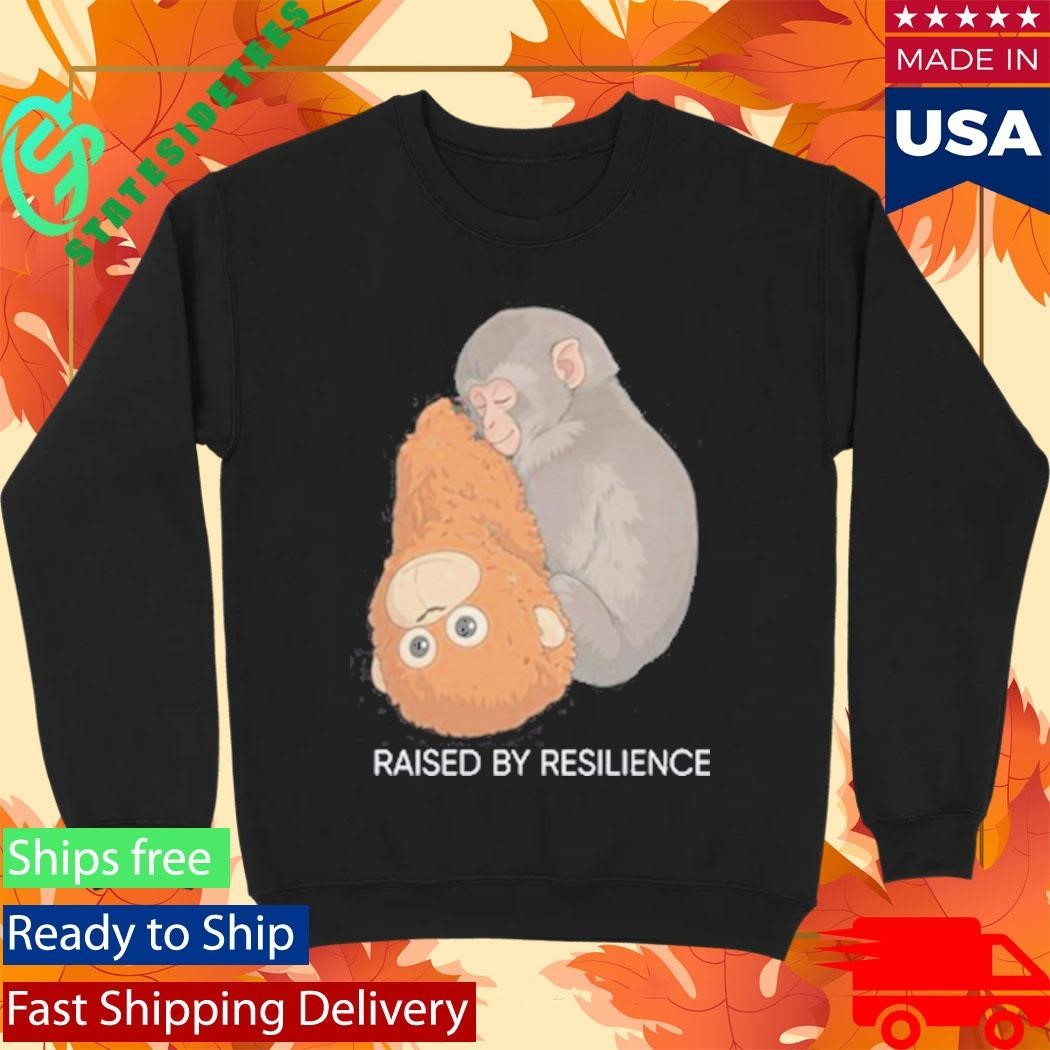 Punch Monkey Raised By Resilience Shirt Unisex , , , Long Sleeve Tee