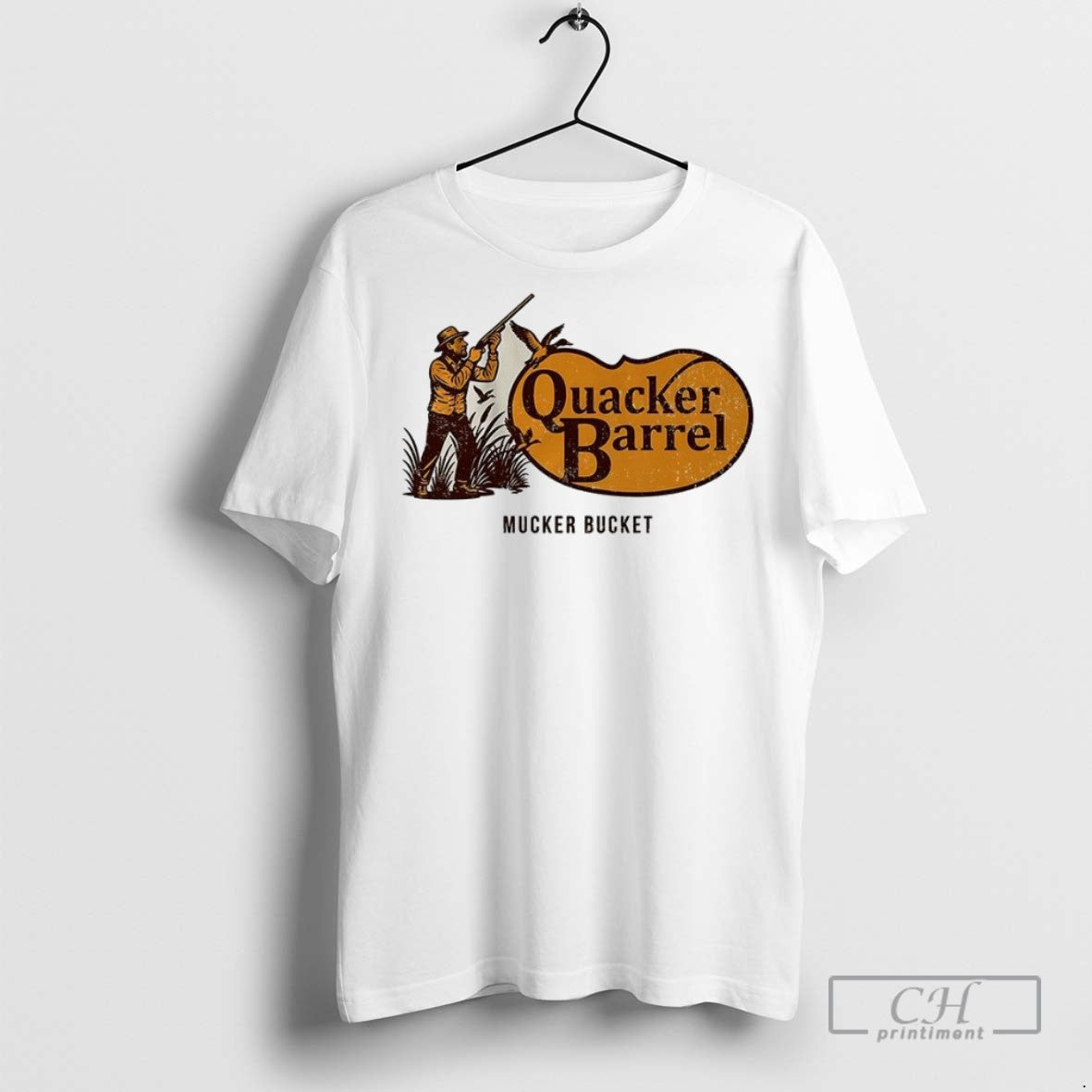 Quacker Barrel Mucker Bucket Cracker Barrel Logo Parody T Shirts