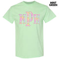 Rainbow Plaid Monogram Gildan Short Sleeve 'NLB'