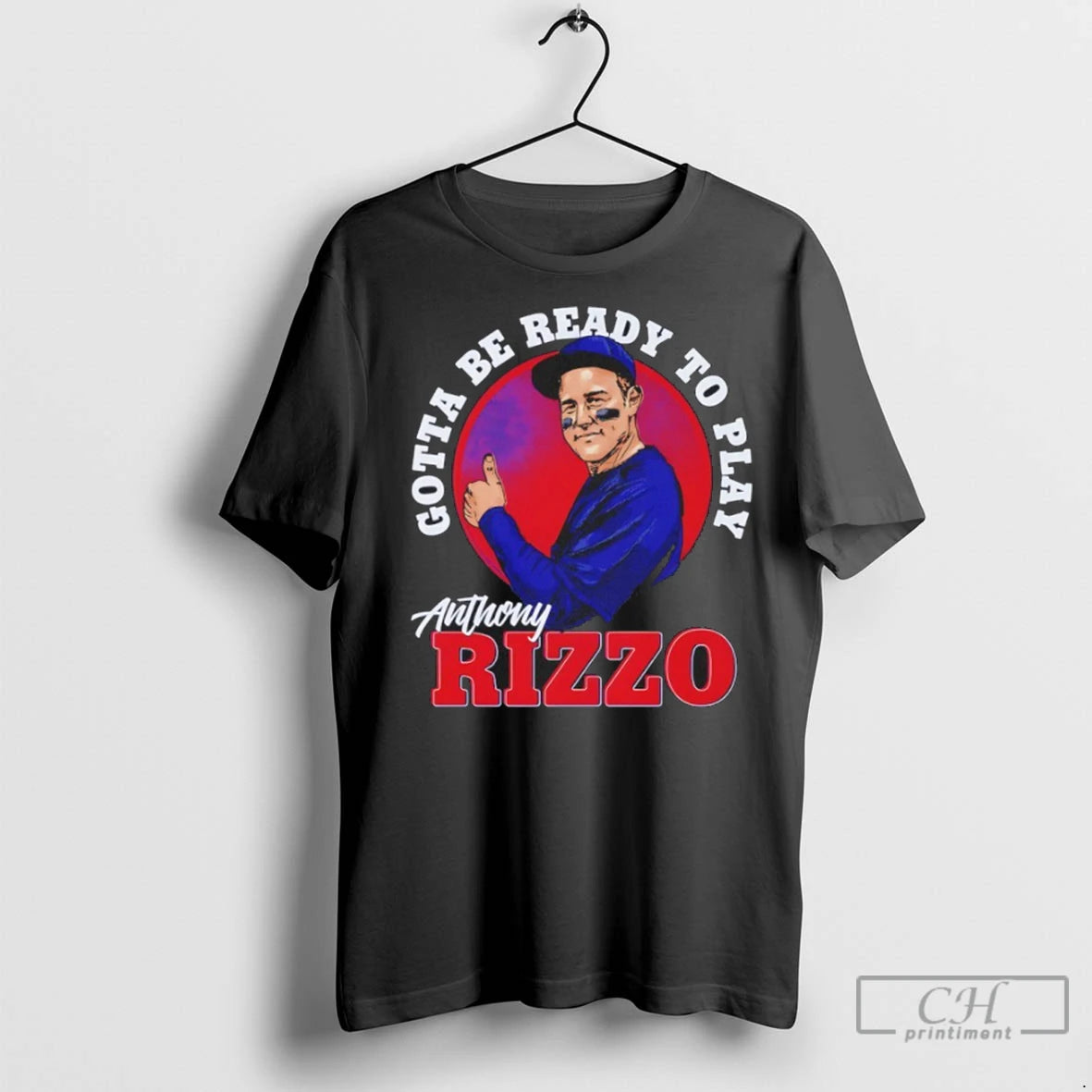 Ready To Play W Anthony Rizzo Portrait Vintage T Shirts