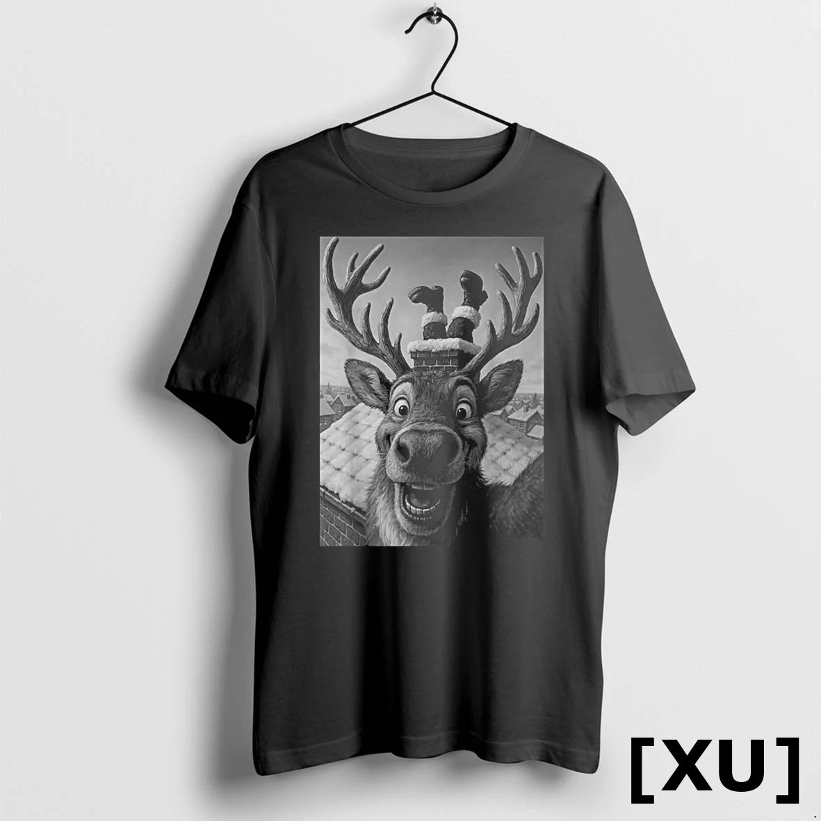 Reindeer Selfie Santa Boys Girls Christmas Tshirts Sweater