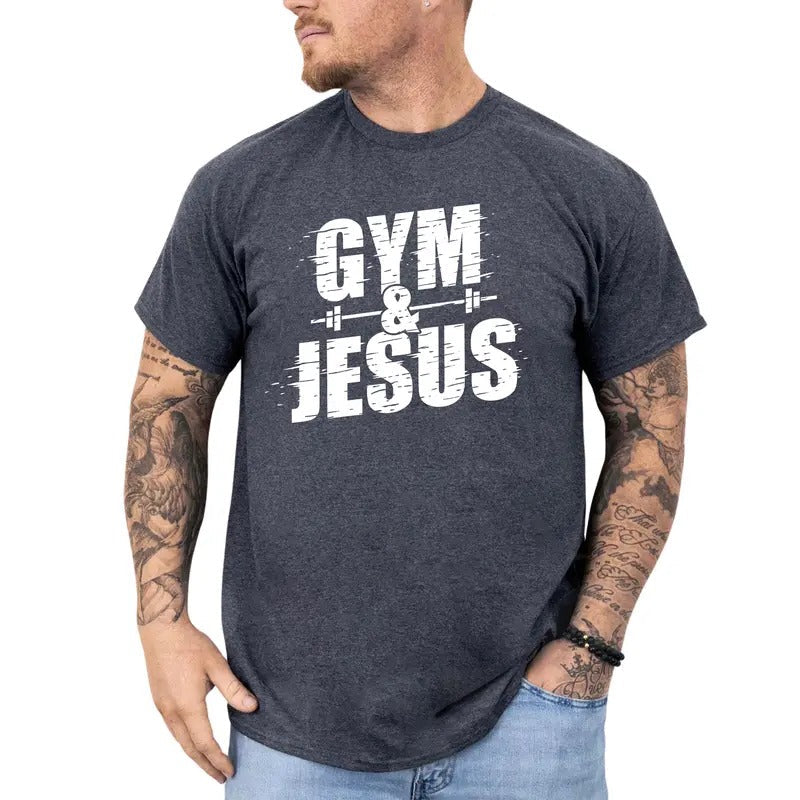 Retro Gym Jesus Faith Workout Christian Gym Shirt Religious Gym Lovers
