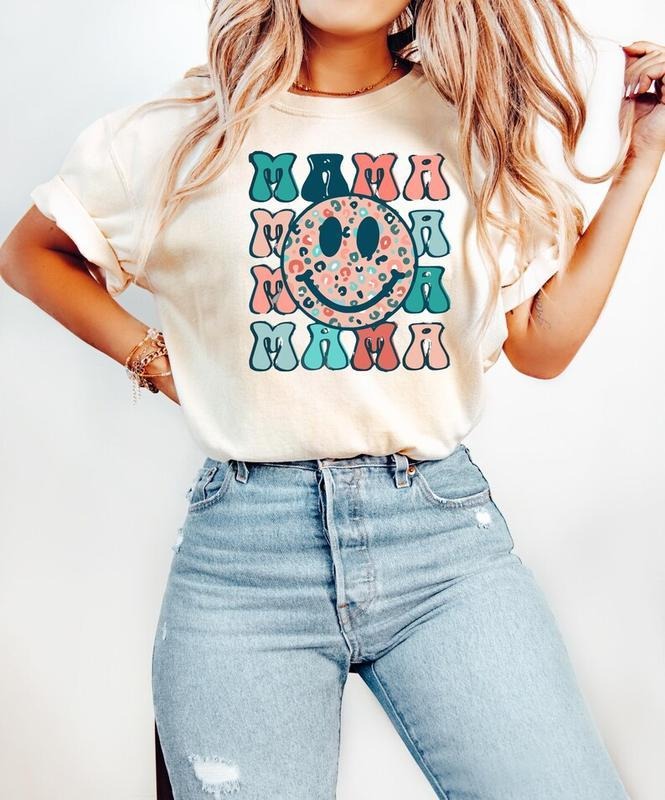 Retro Mama Cozy Mom Thoughtful Grandma Shirt