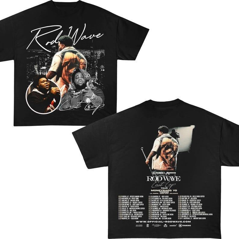 Rod Wave Last Lap 2 File Halftone Shirt Rod Wave Concert Shirt Rod Wave Shirt Last Lap Tour Rod Wave