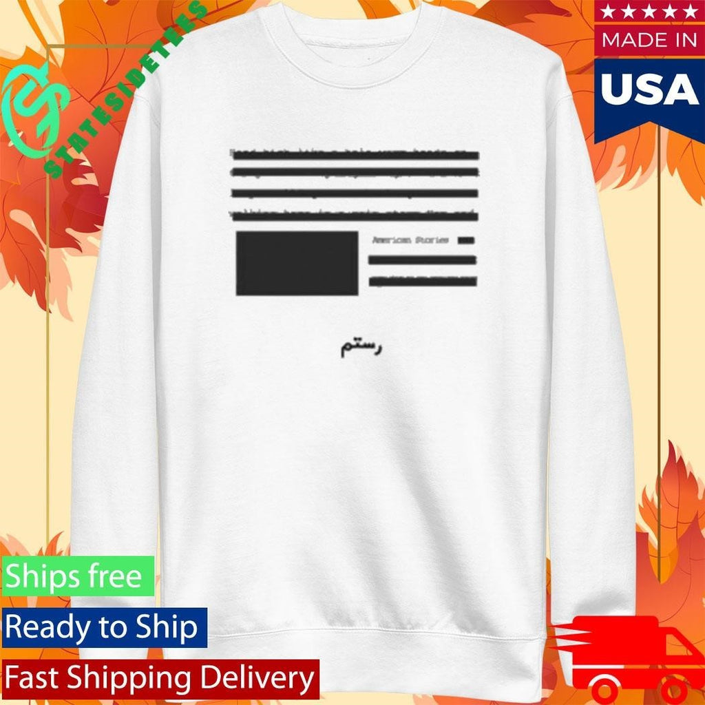 Rostam Redacted Shirt Unisex , , , Long Sleeve Tee