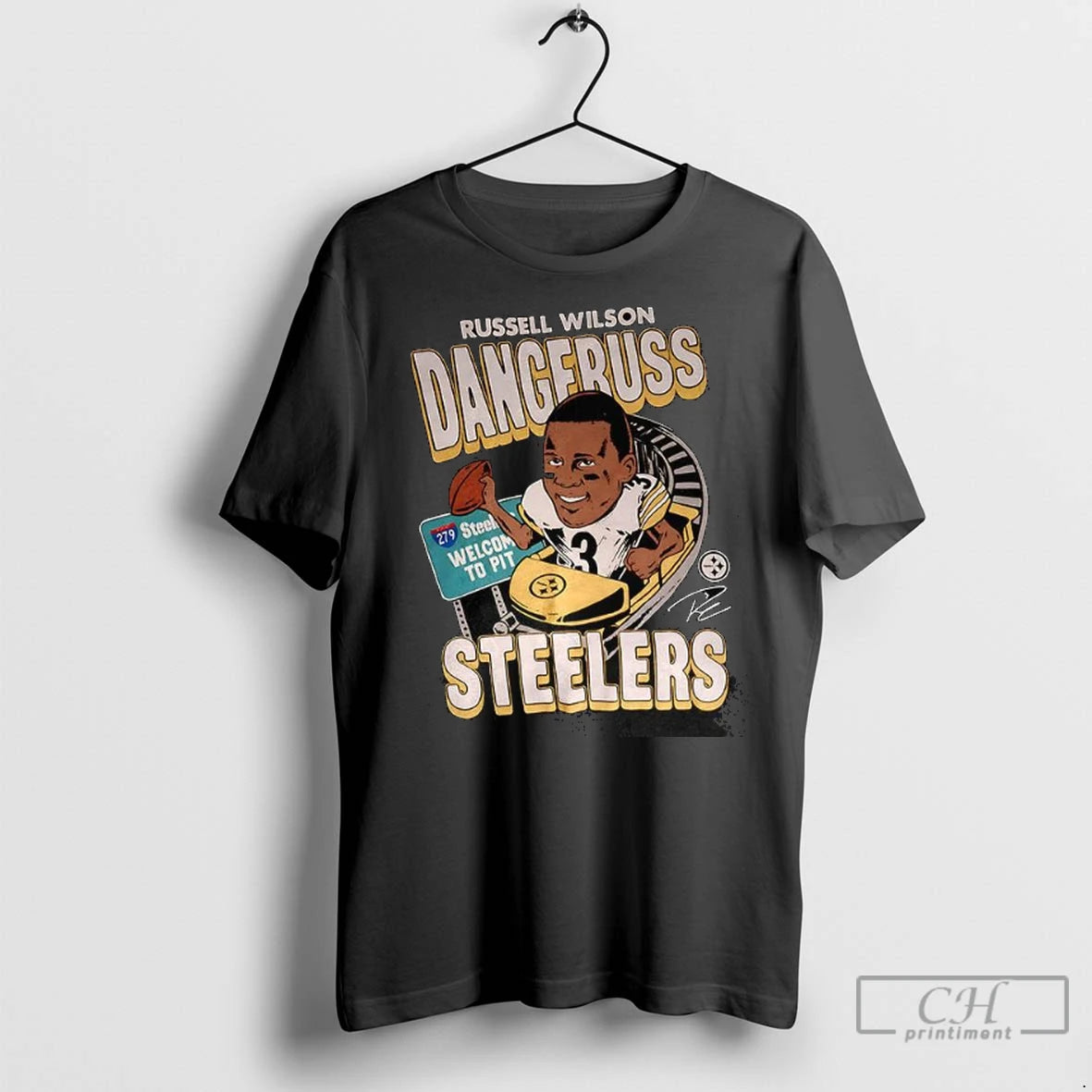 Russell Wilson Dangeruss Steelers Signature T Shirts