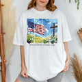 [SALE UP 60%] Faith Family Freedom Memorial Day 4th July Christian One Nation Under God Retro USA Cross Patriotic Shirt