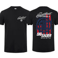 [Sale Up 60%] Sig Sauer Heartbeat America 2 Sided Short Sleeve Casual 100% Cotton Sig Sauer Fan Gun Lover Tactical Gear