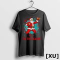 Santa Playing American Football Ugly Christmas Tshirts Sweater