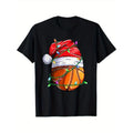 Santa Sports Hooper Basketball Player 100% Cotton Dad Mom Friends S XXXL Black Made Usa