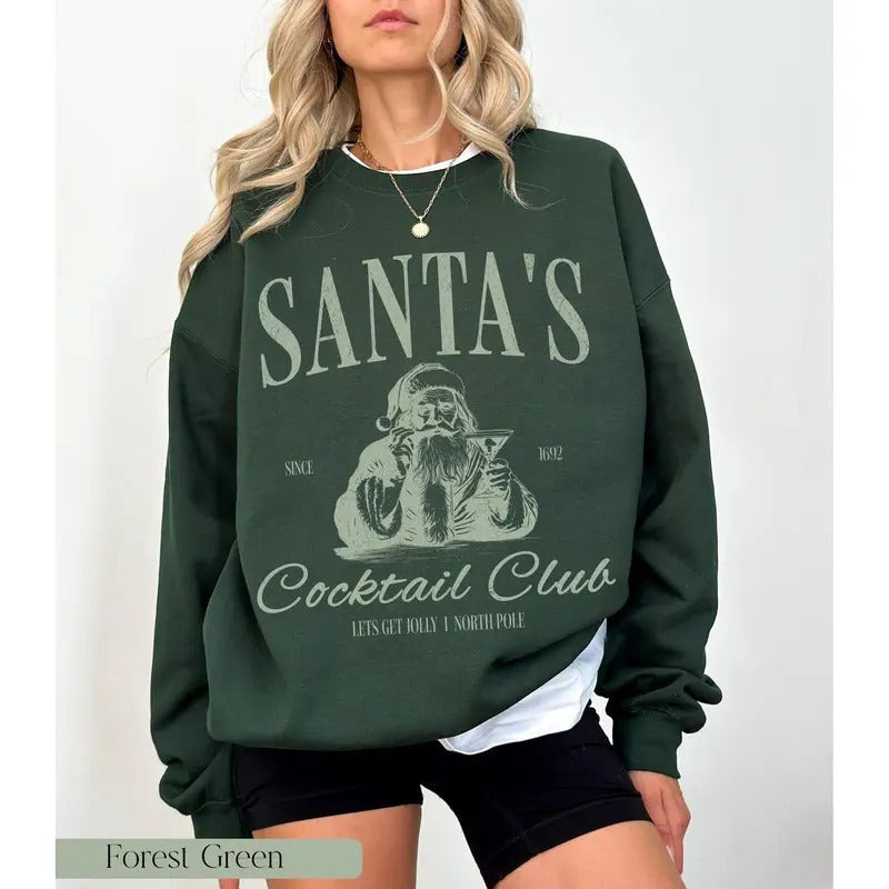 Santas Cocktail Club Funny Espresso Martini Dirty Martini Brewdolph Bachelorette