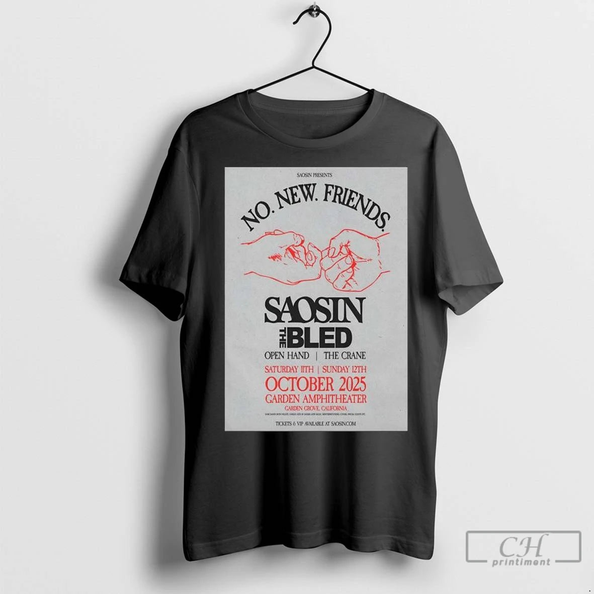 Saosin October 11 12 2025 Garden Amp Shows Long Sleve T Shirts