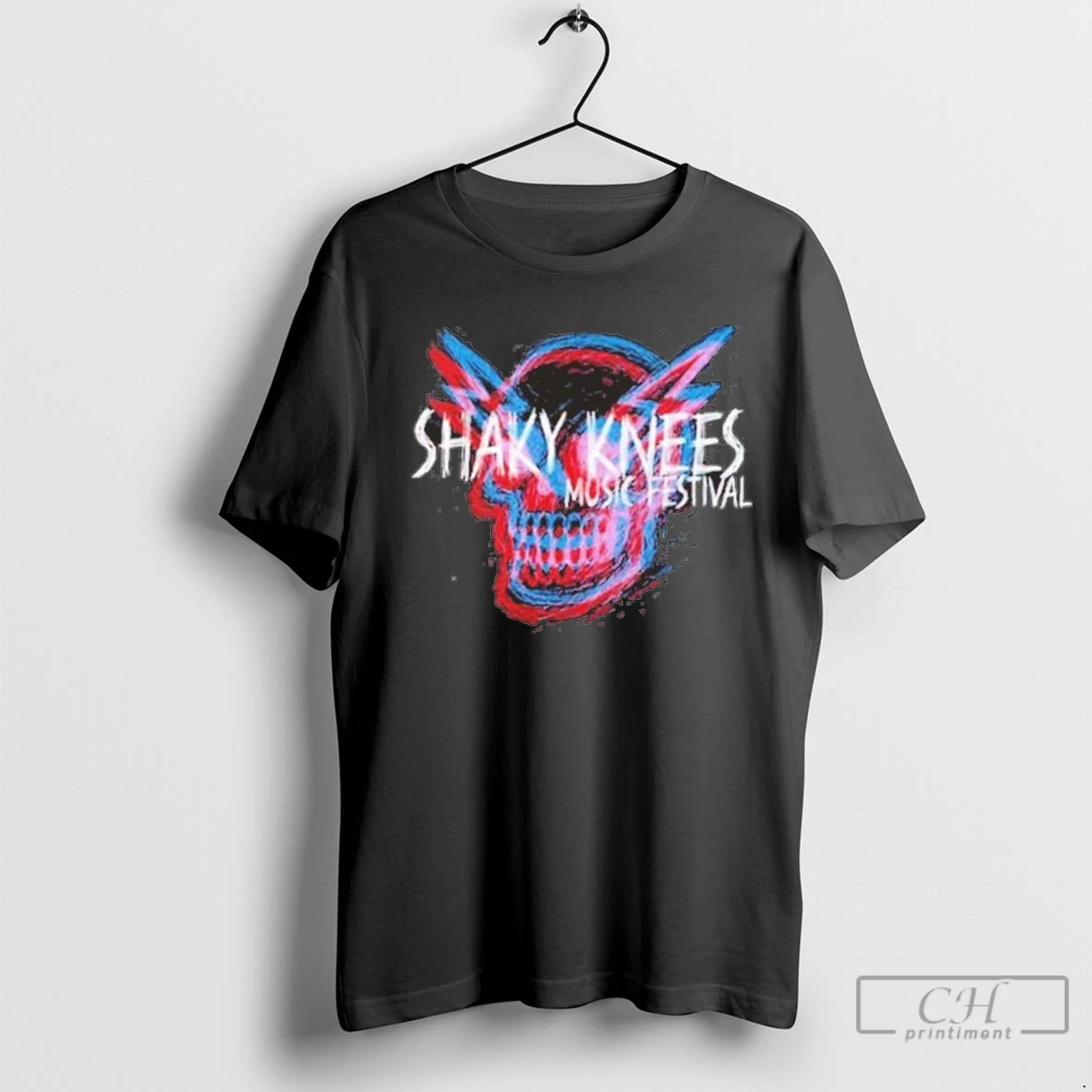 Shaky Knees Festival Shockwave Skull Lineup Tee September 19 21 2025 In Piedmont Park Atlanta