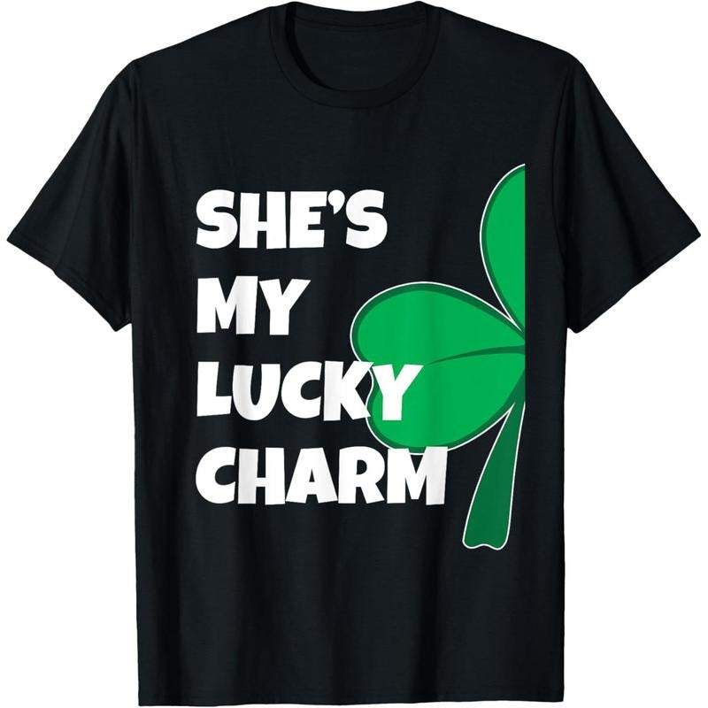 She'S My Lucky Charm Funny St Patricks Day Couple Made USA