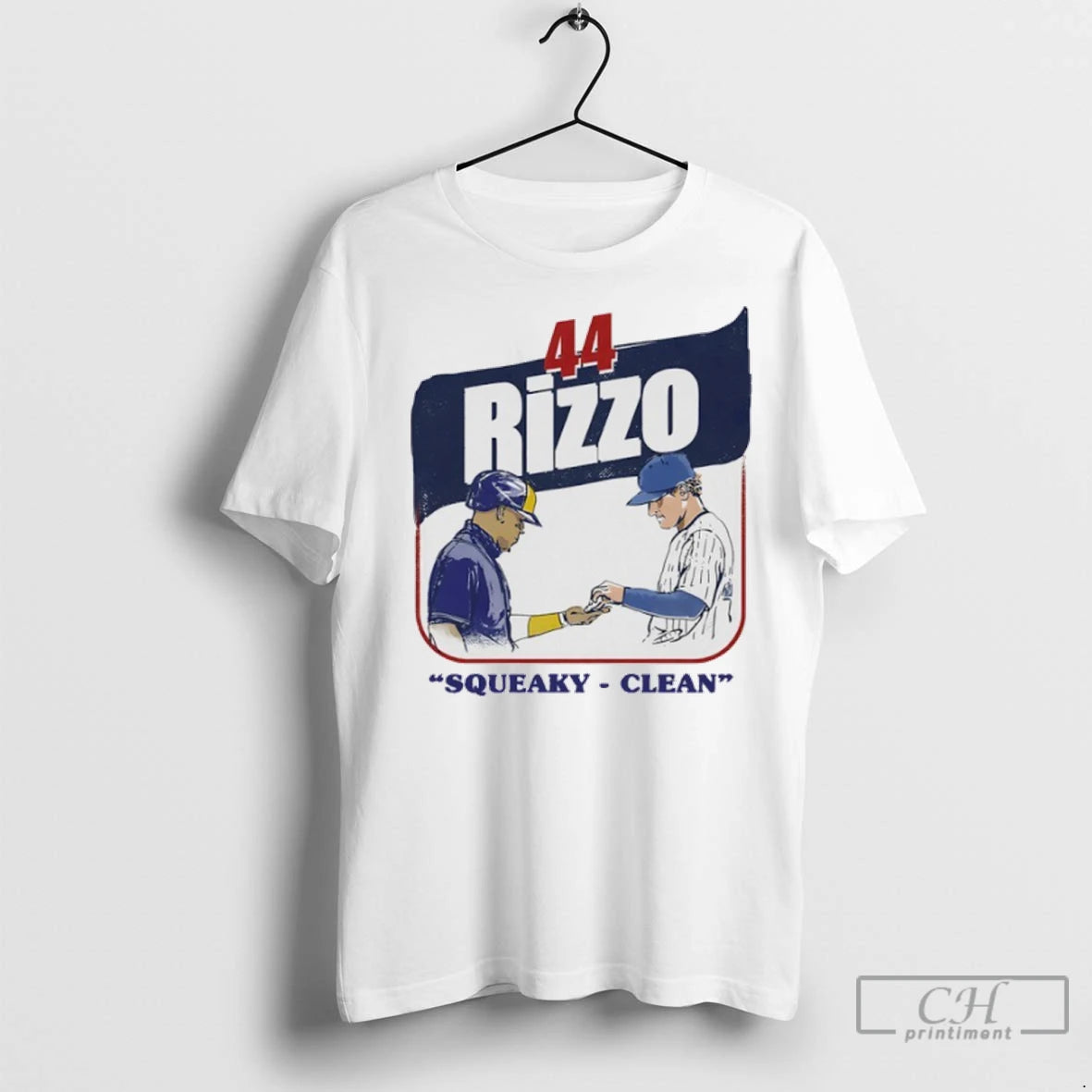 Squeaky Clean Anthony Rizzo 44 Chicago Cubs Baseball T Shirts