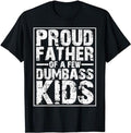Stepdad Stepdad Proud Father Few Dumbass Stepdad Casual Cotton Menswear Top