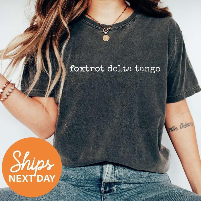 Subtle Anti Trum Shirt FDT Shirt Foxtrot Delta Tango Liberal Shirt Democrat Feminist Shirt Political Shirt