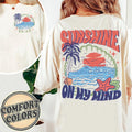 Sunshine My Mind Comfort Colors Shirt Sunshine Shirt Beach Trip Shirt Vacation Shirt Hello Summer Shirt Travel Shirt Sunset Shirt
