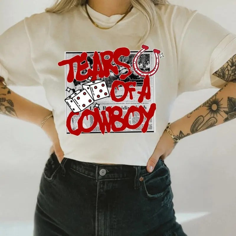 Tears Cowboy Western Outfits Western Tops Rodeo Cowgirl Outfits Country Concert Outfits Shirt