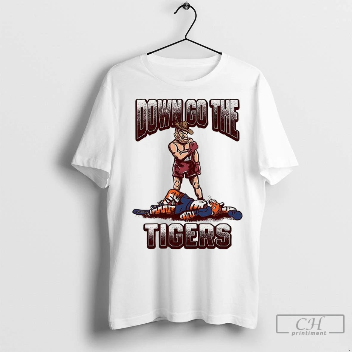 Texas Am Aggies Vs Auburn Tigers Down Go The Tigers T Shirts
