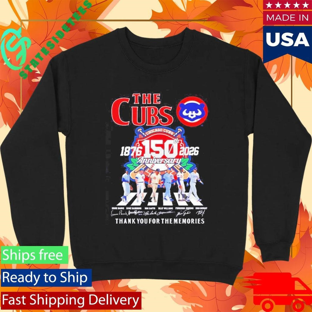 The Chicago Cubs Abbey Road 150 Season Thank You For The Memories Shirt Unisex , , , Long Sleeve Tee