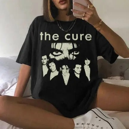 Cure Shirt Vintage Cure Music Rock Band Cure Tour Shirt Y2K Shirt