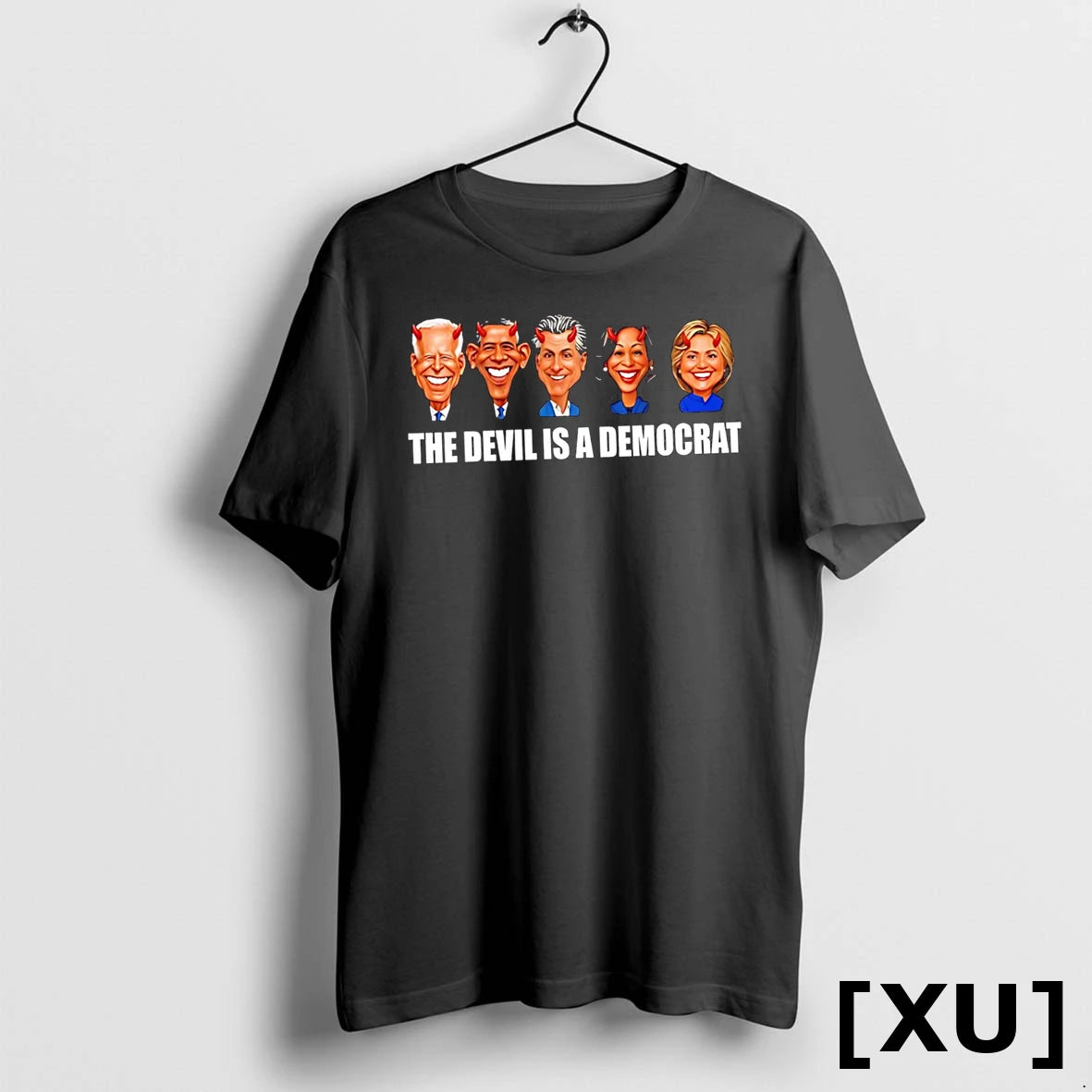 The Devil Is A Democrat Caricature Cartoon Tshirts Sweater