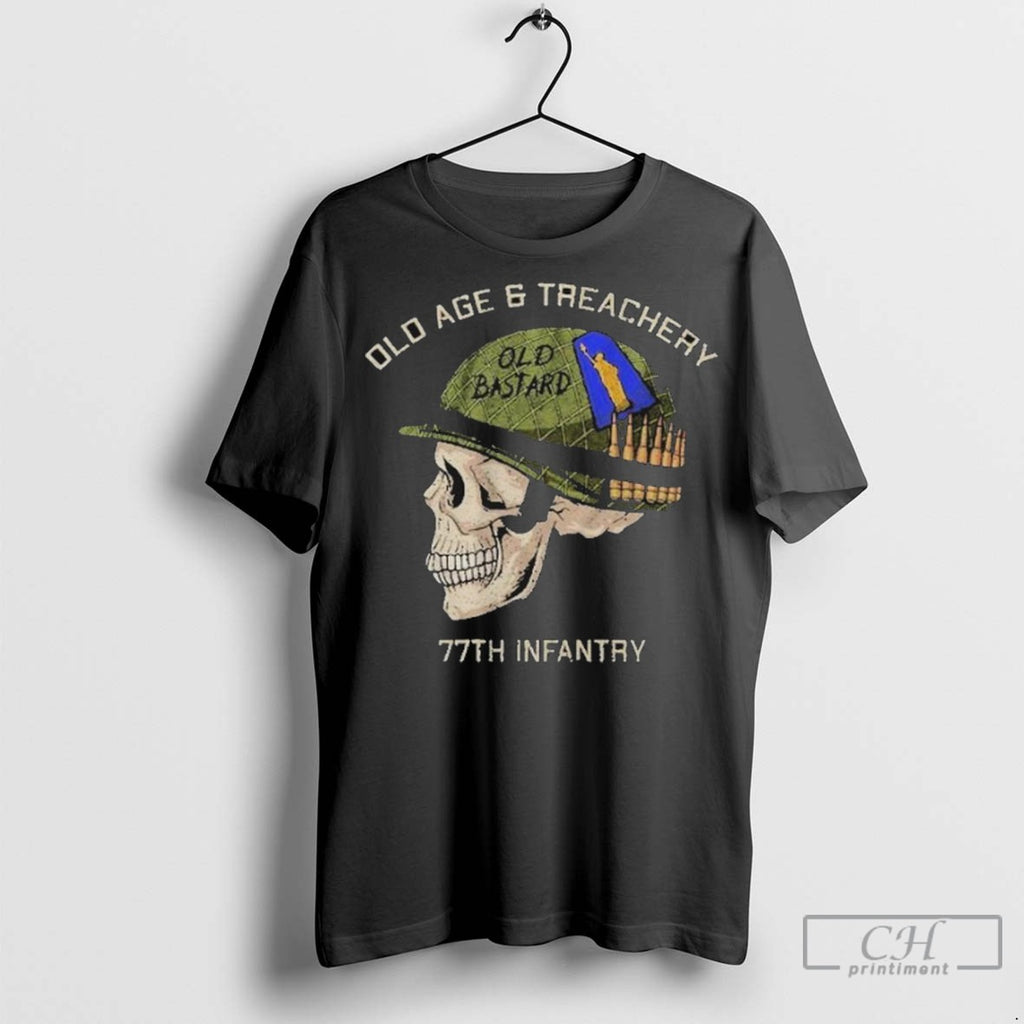 The Fat Electrician Old Age And Treachery 77th Infantry Man Club Old Bastard Skull