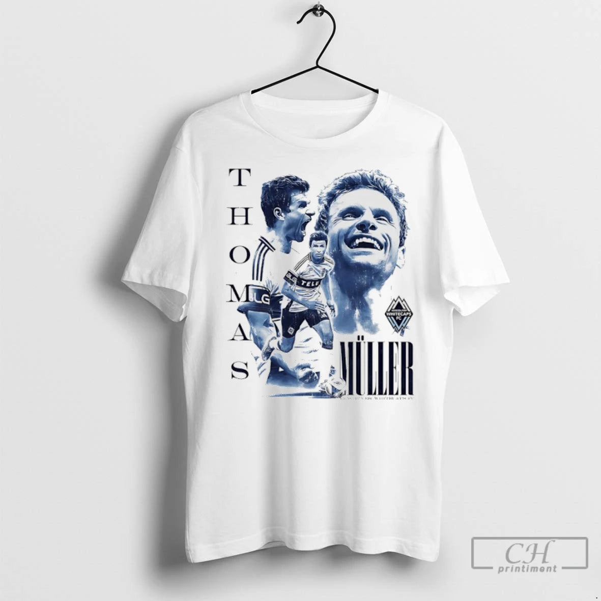Thomas Muller Vancouver Whitecaps Fc Player Collage Vintage T Shirts