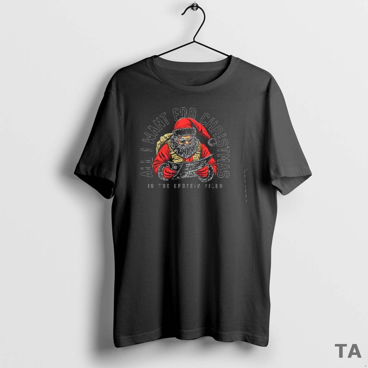 Top All I Want For Christmas Is The Epstein Files T Shirt Sweater