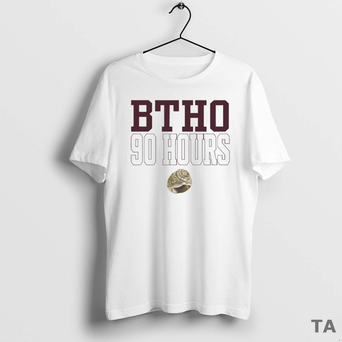 Top Btho 90 Hours Ring Texas A And M Aggies Circle T Shirt Sweater
