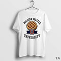 Top Belgian Waffle University Logo Circle T Shirt Sweater