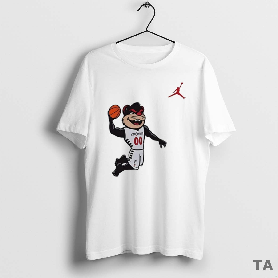 Top Cincinnati Bearcats Mascot Playing Basketball Circle T Shirt Sweater