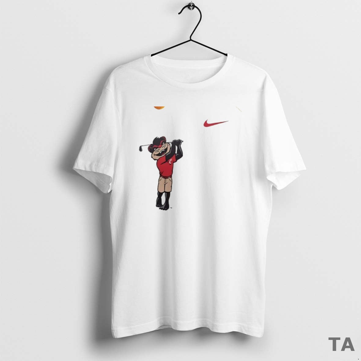 Top Cincinnati Bearcats Mascot Playing Golf Circle T Shirt Sweater