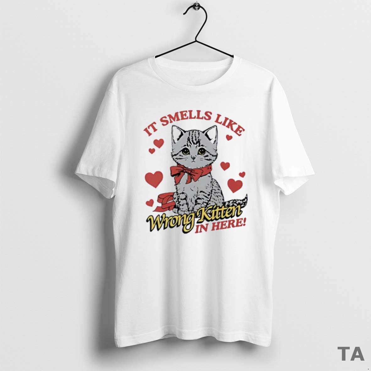 Top Cute Cat It Smells Like Wrong Kitten In Here T Shirt Sweater