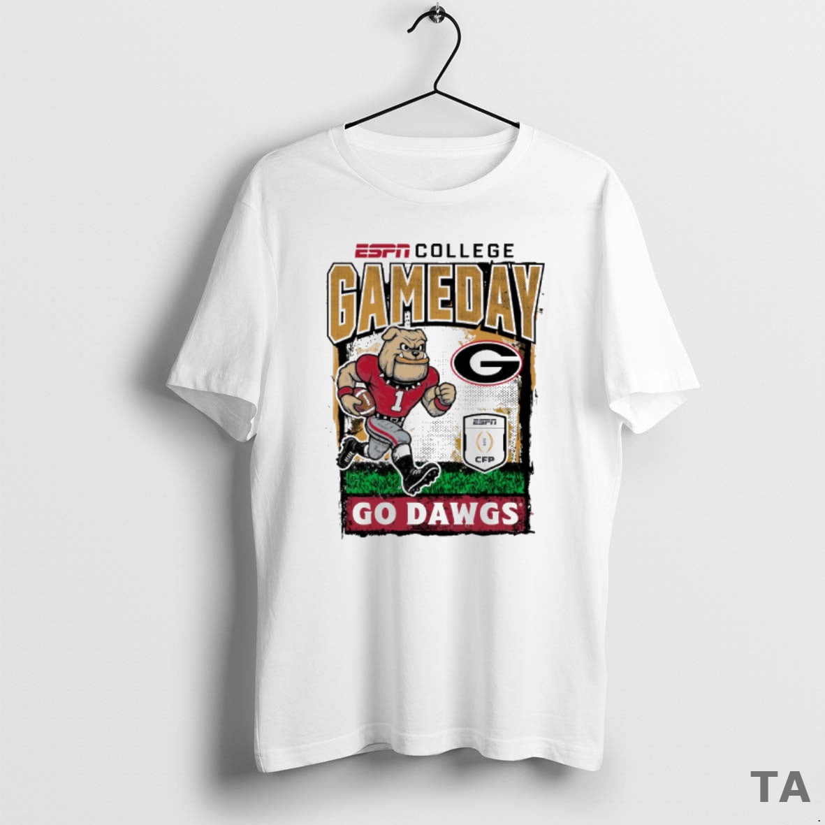 Top Espn College Gameday 25 26 Georgia Bulldogs Go Dawgs Mascot T Shirt Sweater