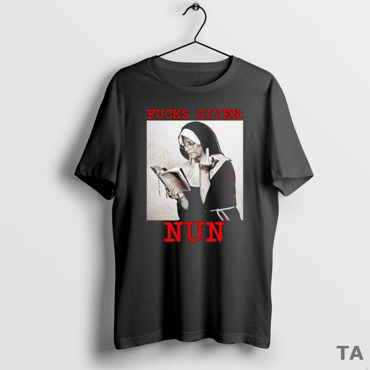 Top Fcks Given Nun T Shirt Sweater