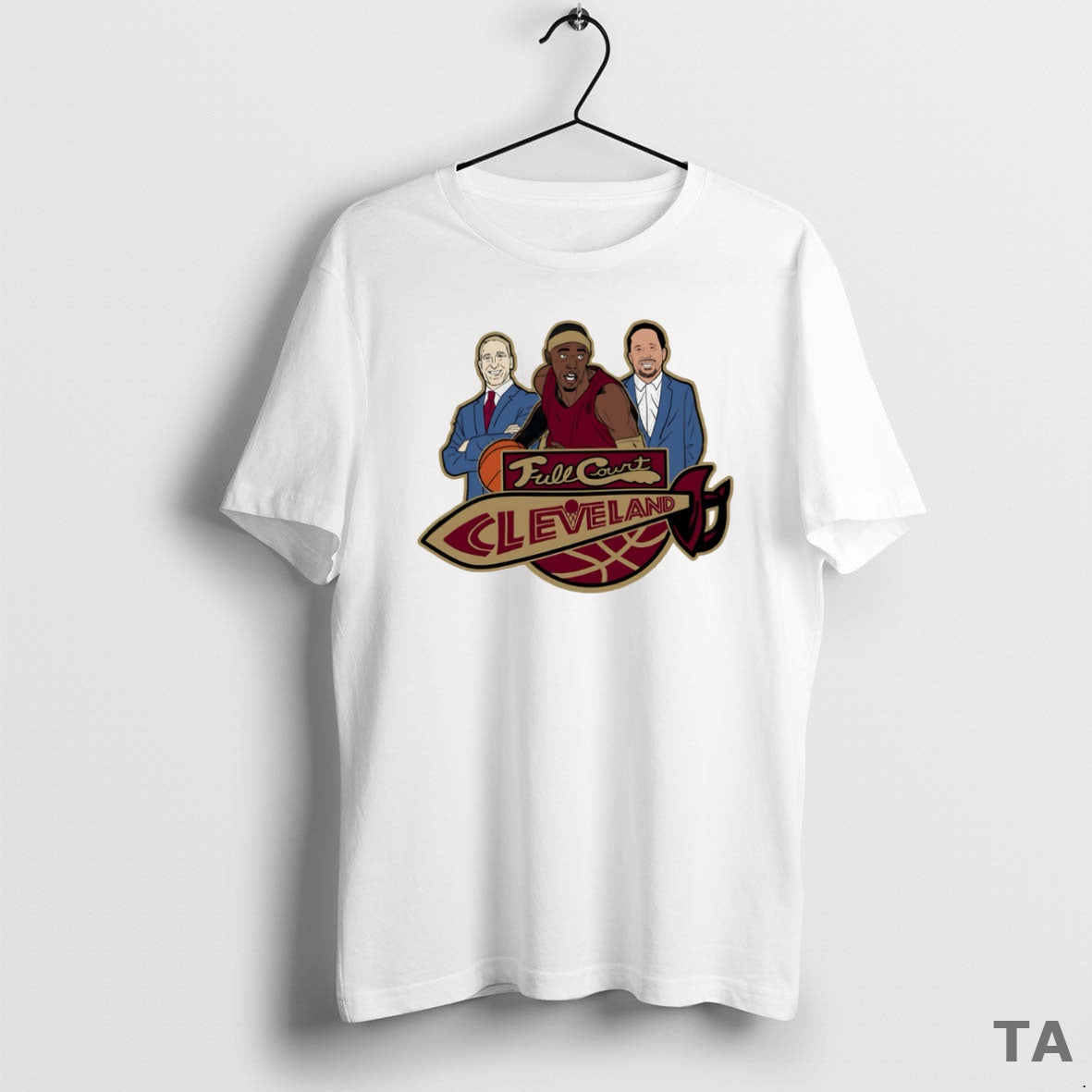 Top Full Court Cleveland T Shirt Sweater