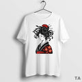 Top Geisha Mith Snake Hair Circle T Shirt Sweater