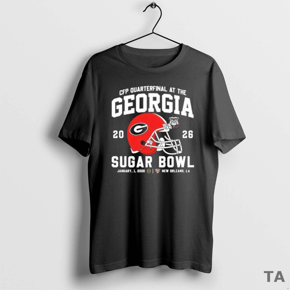 Top Georgia Bulldogs Cfp Sugar Bowl 2026 Helmet T Shirt Sweater
