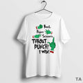 Top Grinch Hand Rock Paper Scissors Throat Punch I Win Circle T Shirt Sweater