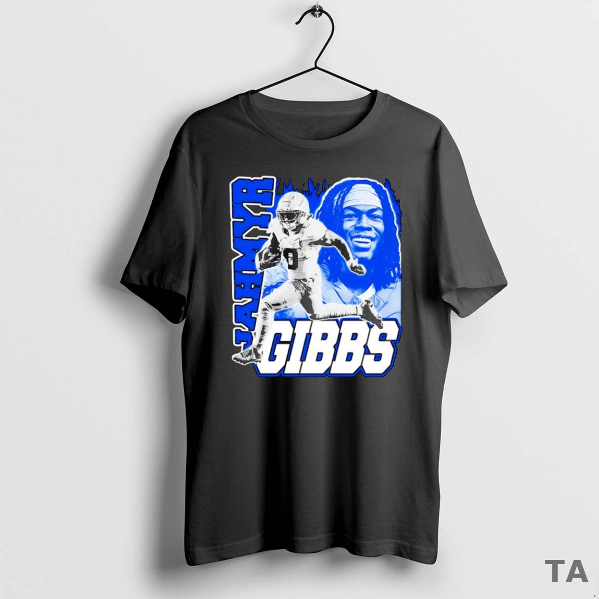 Top Jahmyr Gibbs Detroit Lions Football Graphic T Shirt Sweater