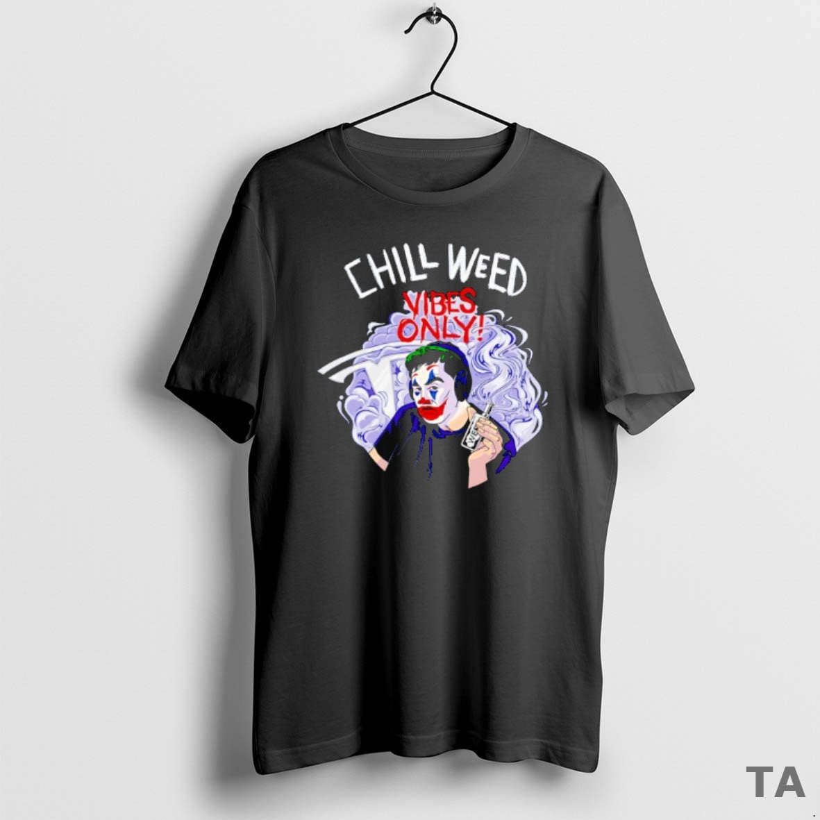Top Joker Cold Ones Chill Weed Vibes Only T Shirt Sweater