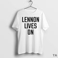 Top Lennon Lives On Circle T Shirt Sweater