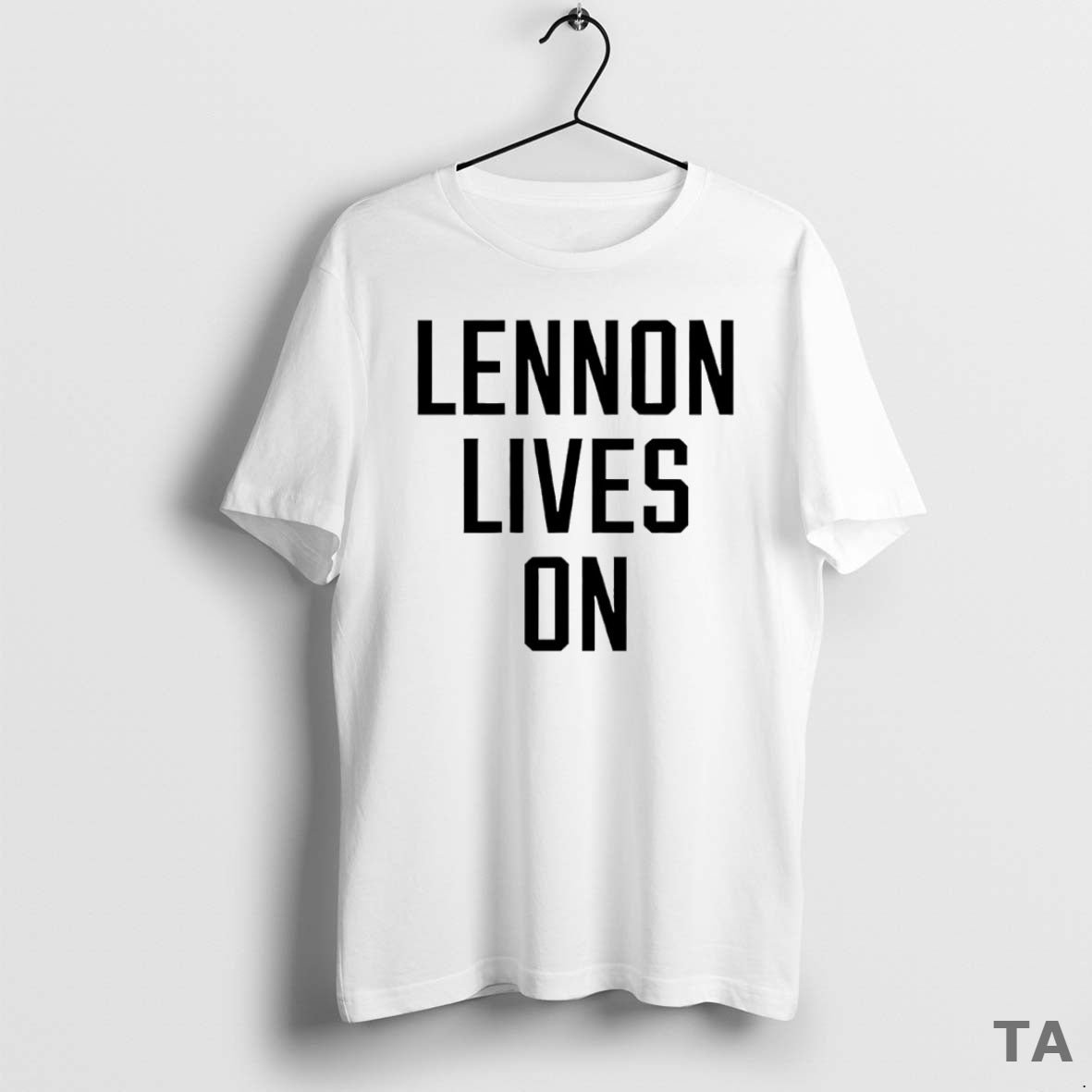 Top Lennon Lives On Circle T Shirt Sweater