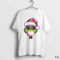 Top Merry Christmas Grinch Bubble Gum Circle T Shirt Sweater